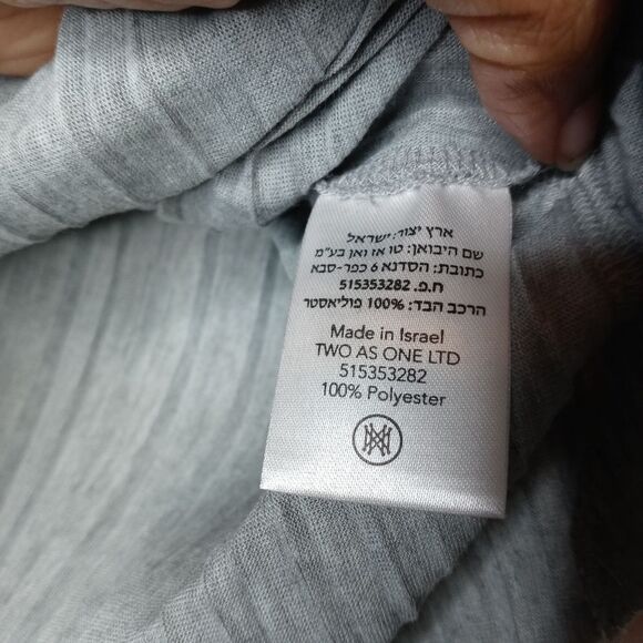 Sabina Musayev Gray Pleated Tee - Picture 5 of 5